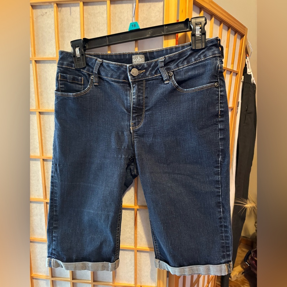 Soho Women's Dark Blue Denim Shorts